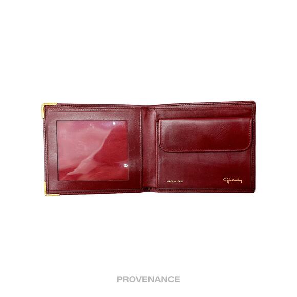 🔴 Givenchy Logo Bifold Wallet - Red Leather - Picture 5 of 7